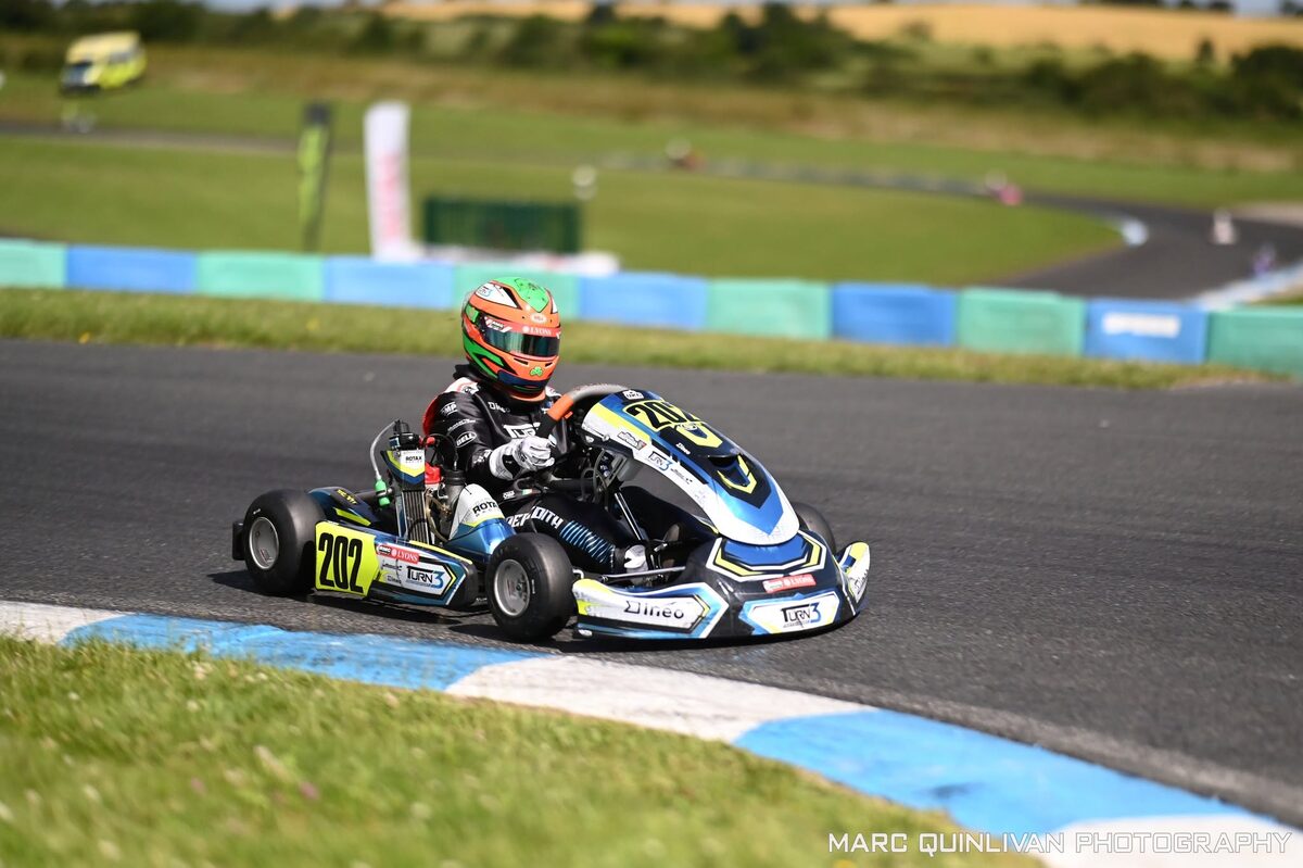 Oliver Meredith on track at speed